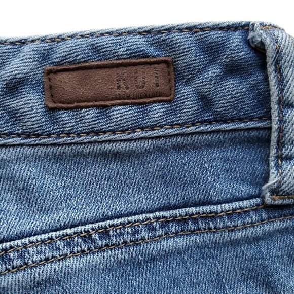 KUT from the Kloth High Rise Cigarette Leg Distressed Size 4 - Picture 5 of 15